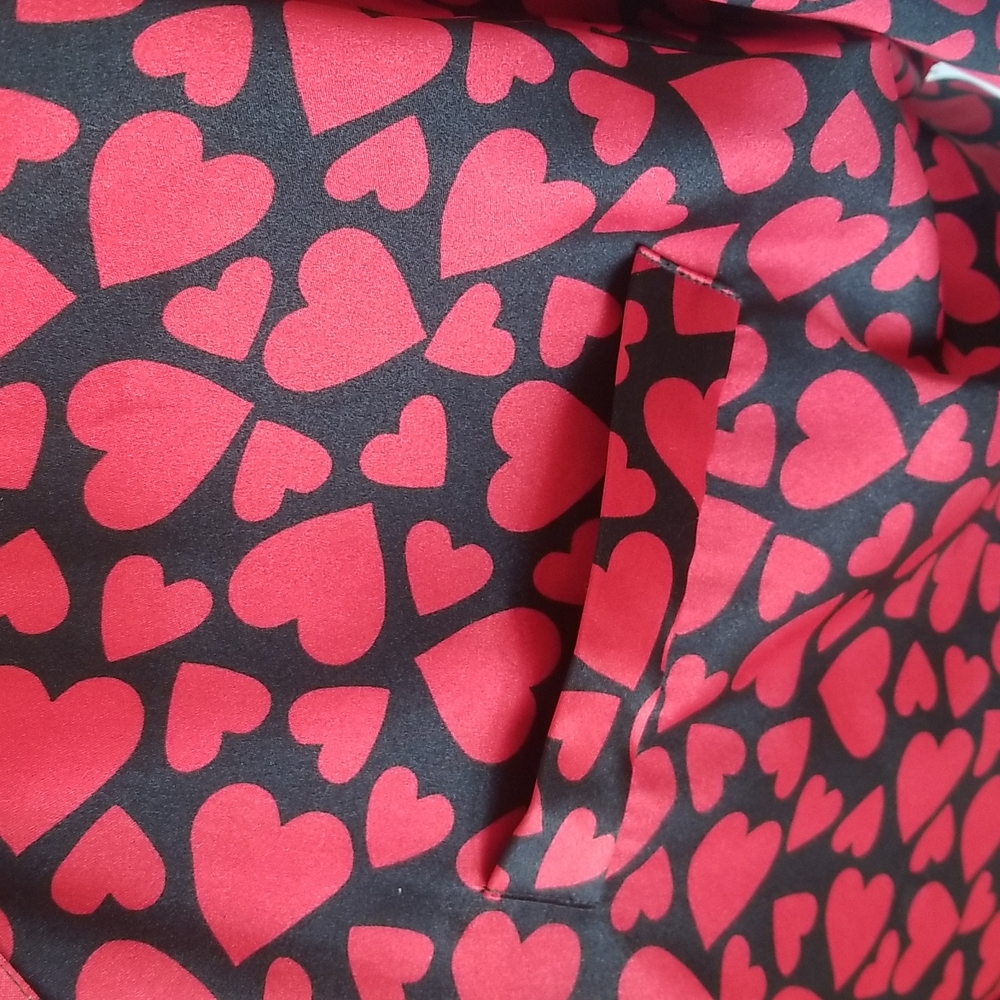 Valentine Heart Satin Sleep Shirt - Picture 3 of 4